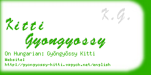 kitti gyongyossy business card