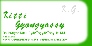 kitti gyongyossy business card